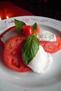 Vegetarian caprese salad italian cuisine 
